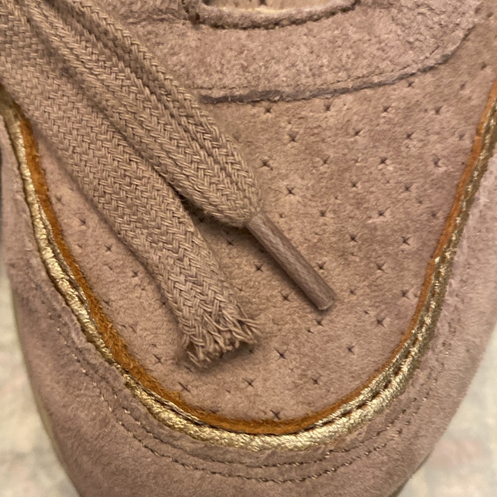 Taos 8.5 suede leather sneakers with gold trim - Picture 11 of 11